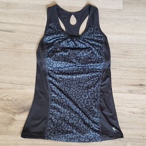 Black Leopard Athletic Tank Top